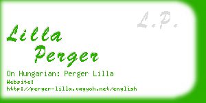 lilla perger business card